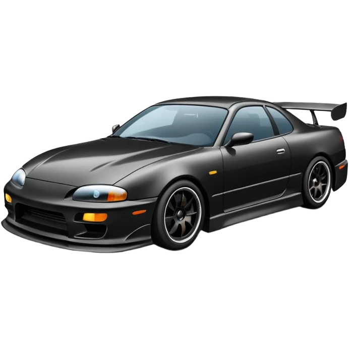 A car drifting in the streets  emoji