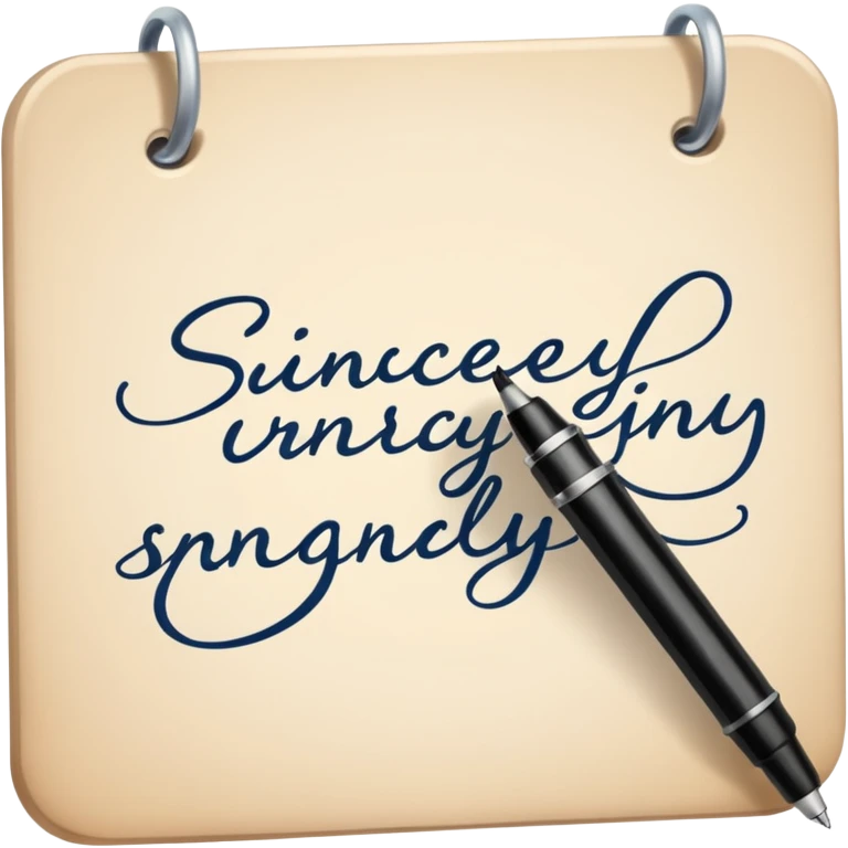 sincerely emoji