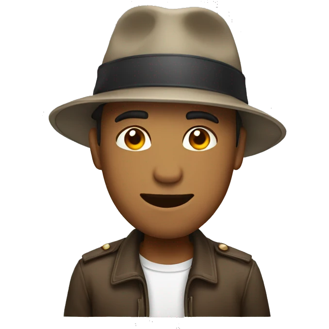male with hat emoji
