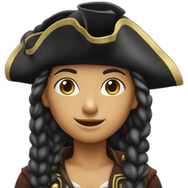 a pirate girl emoji