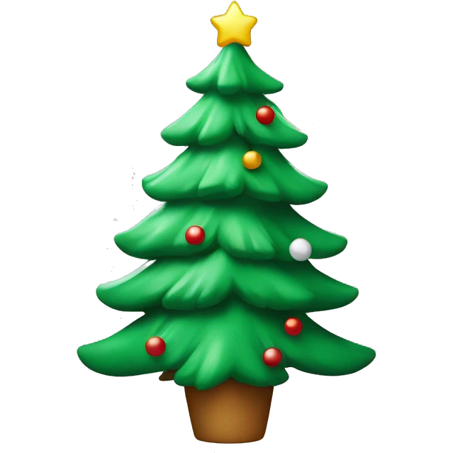 Christmas tree with white boutique’s  emoji