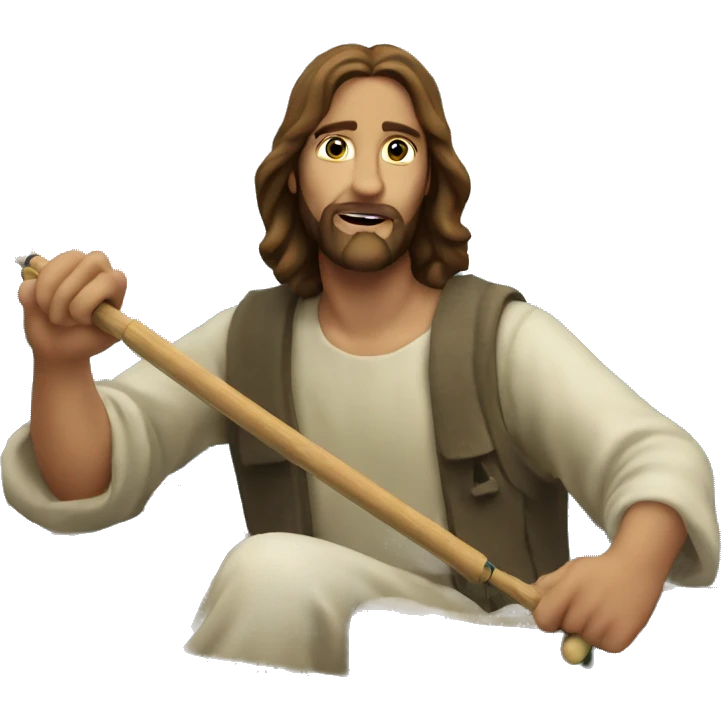 Jesus Christ fishing emoji