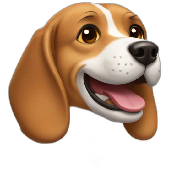 happy beagle emoji