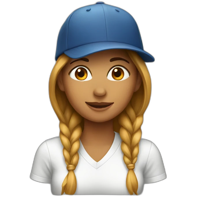 women with cap emoji