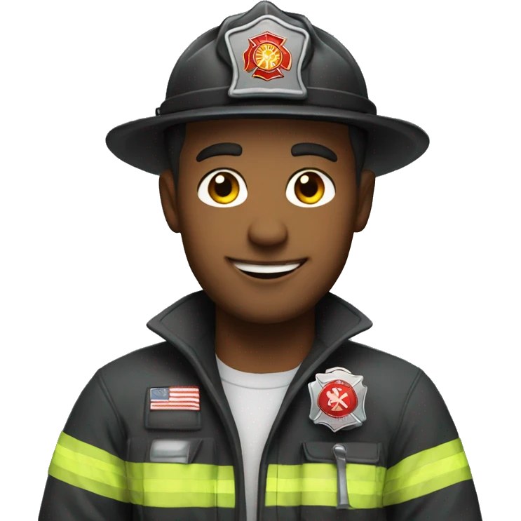 Handsome firefighter  emoji