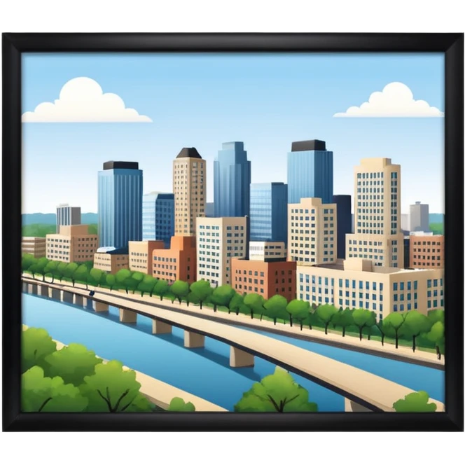 I moved to Little Rock in the state of Arkansas emoji