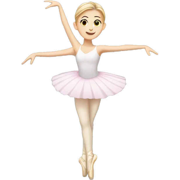 White girl ballerina dancing  emoji