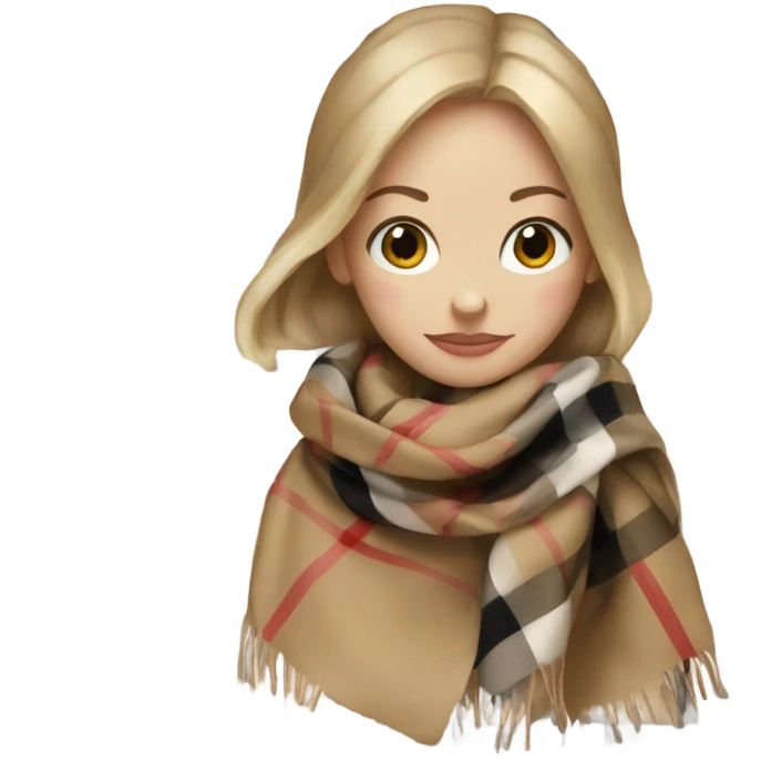 Burberry scarf  emoji