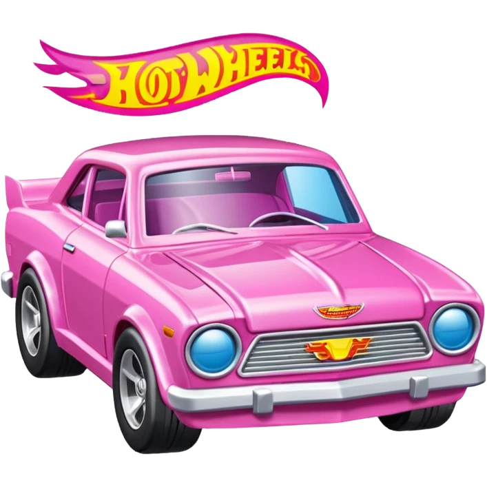 Машинка HotWheels розового цвета в классической упаковке HotWheels. emoji