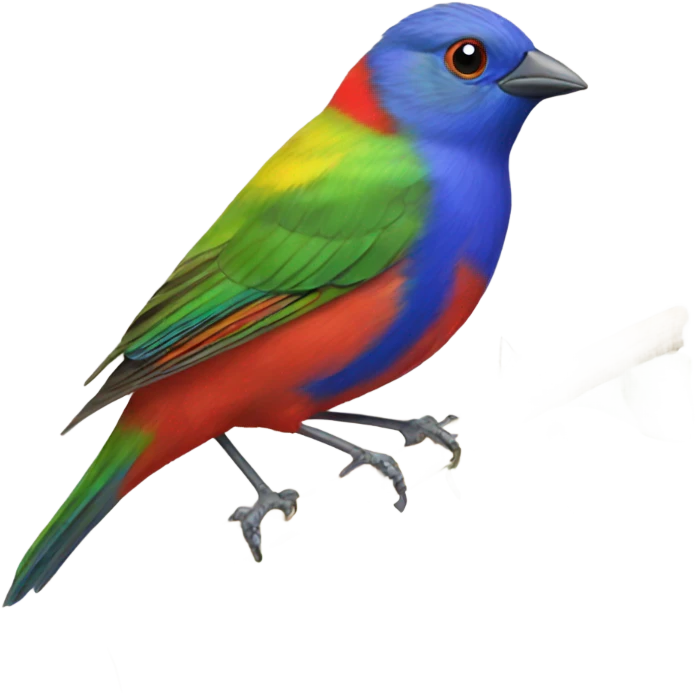 Painted bunting emoji