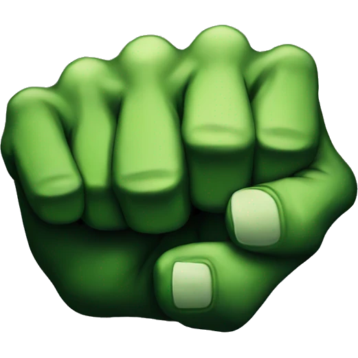 Hulk fist emoji