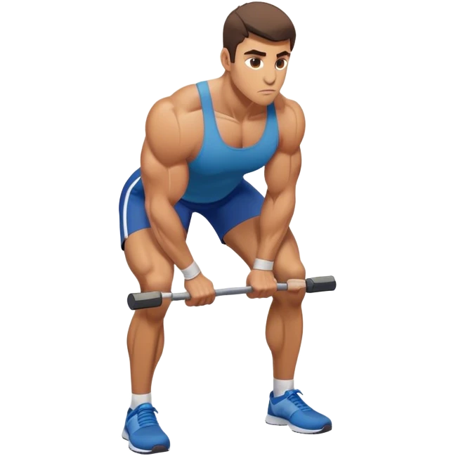 bent-over row exercise emoji