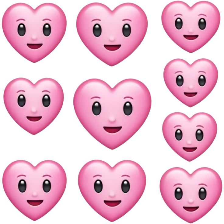 Aesthetic pink emojies emoji