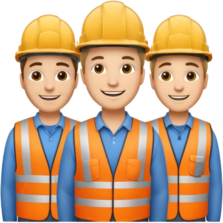 Happy Construction workers emoji