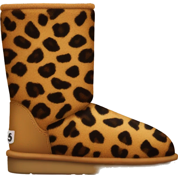 Leopard uggs emoji