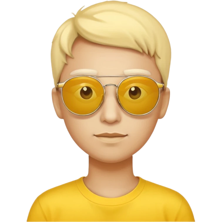 human with yellow sunglasses emoji