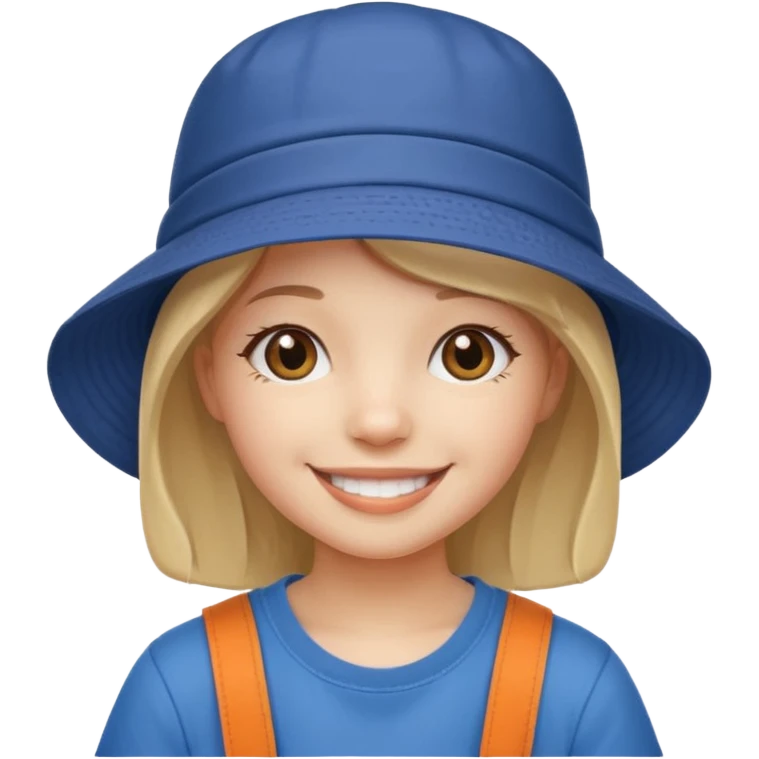 bucket hat girl emoji