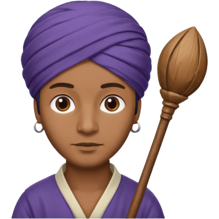 Man + turban + staff emoji