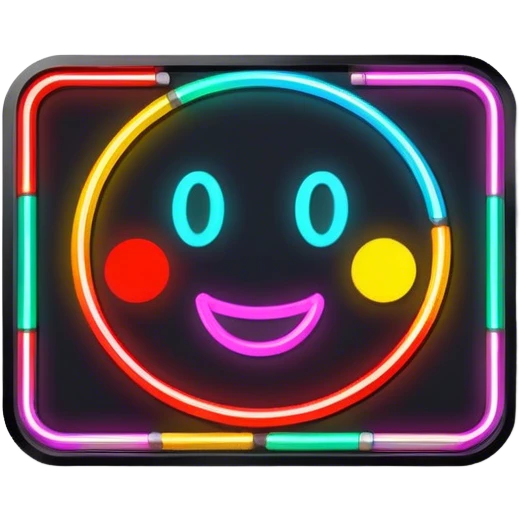 Neon signboard emoji