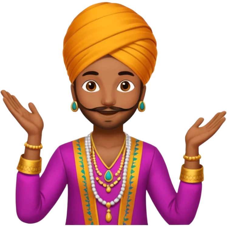 bhangra dancer emoji