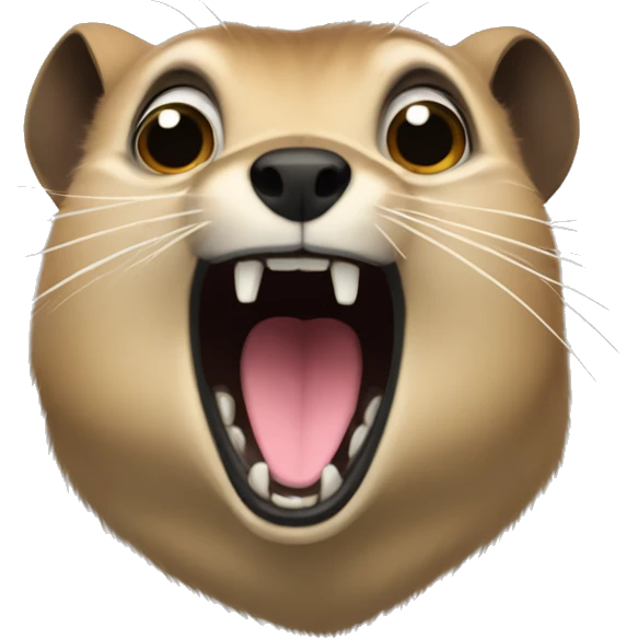 Hyrax screaming awawa  emoji