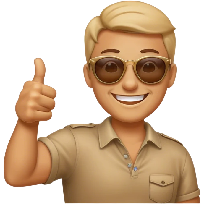 😎+ 🙏 emoji