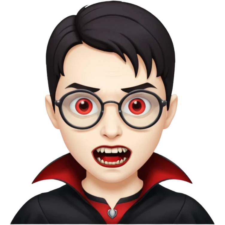 spectacled vampire emoji