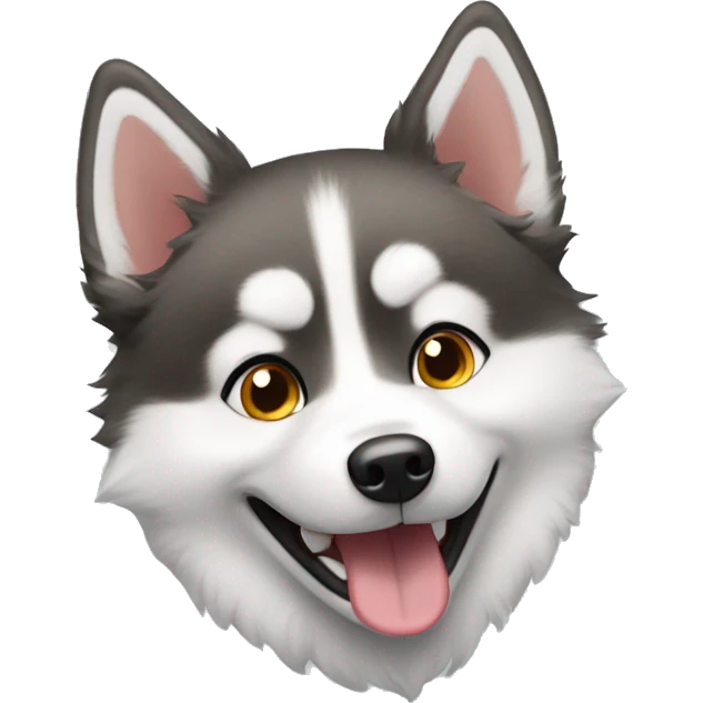 happy pomsky emoji