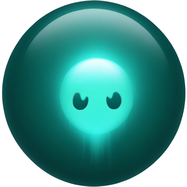 Dark teal soul orb emoji