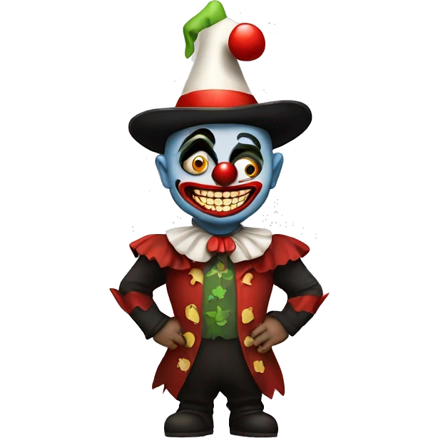 mitad payaso mitad demonio emoji