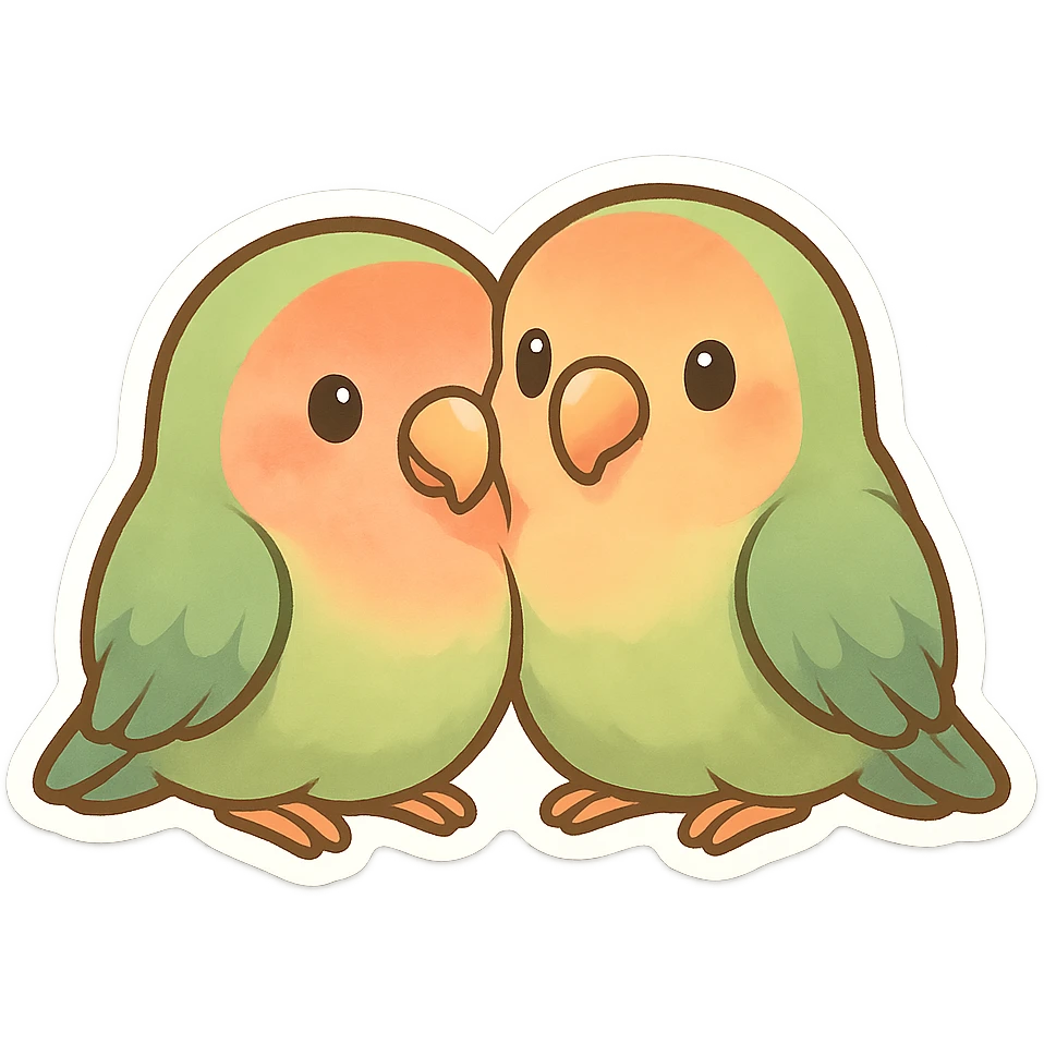 pair of lovebirds emoji