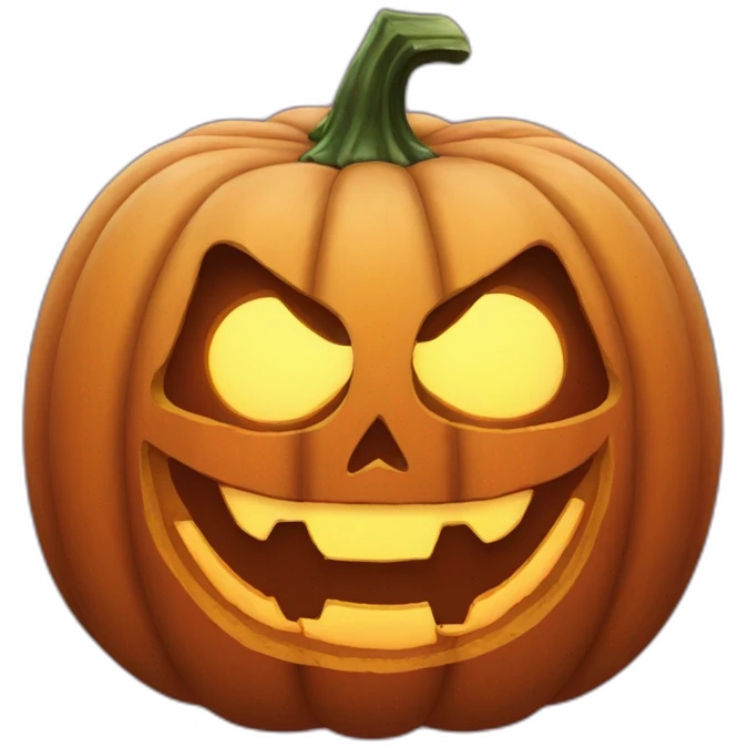Jack o lantern scary emoji