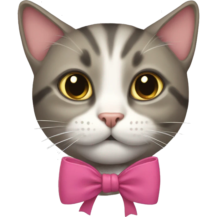 cat and bow emoji
