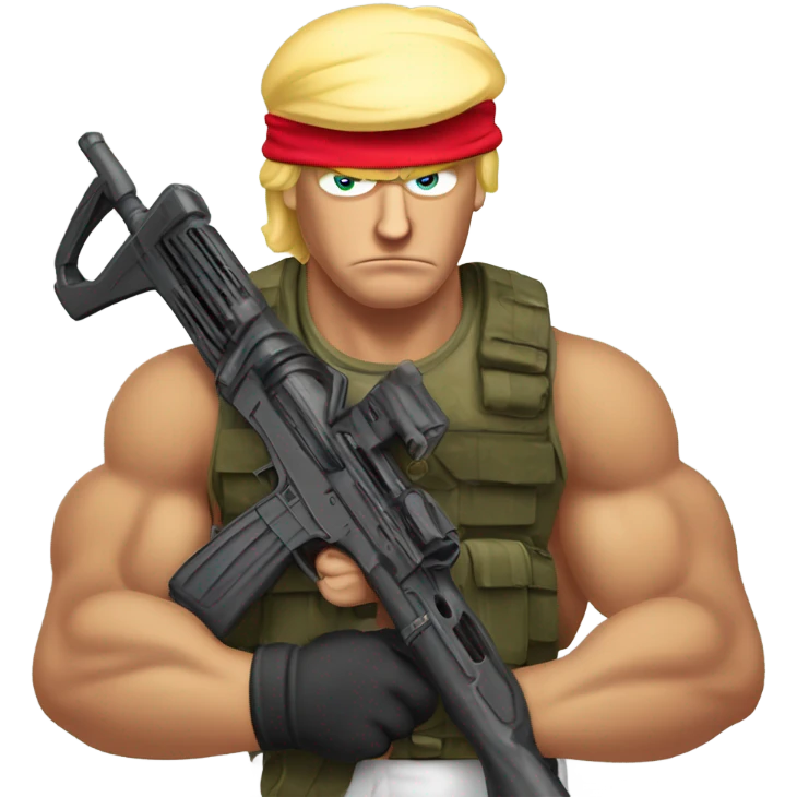 Trump rambo emoji