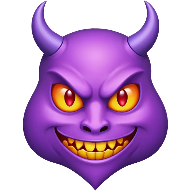 devil solitaire symbol purple emoji