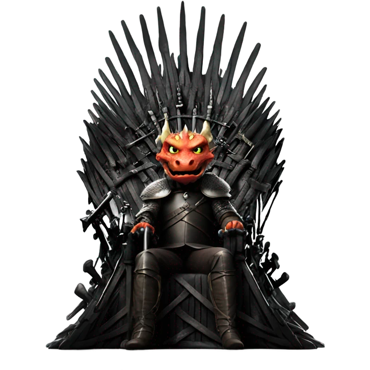 Dragon on Iron throne emoji