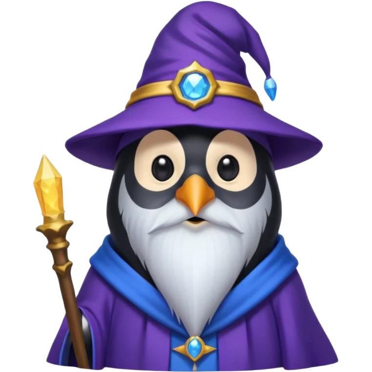 Penguin Wizard emoji