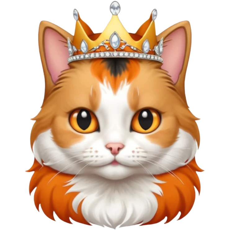 cat with a tiara emoji