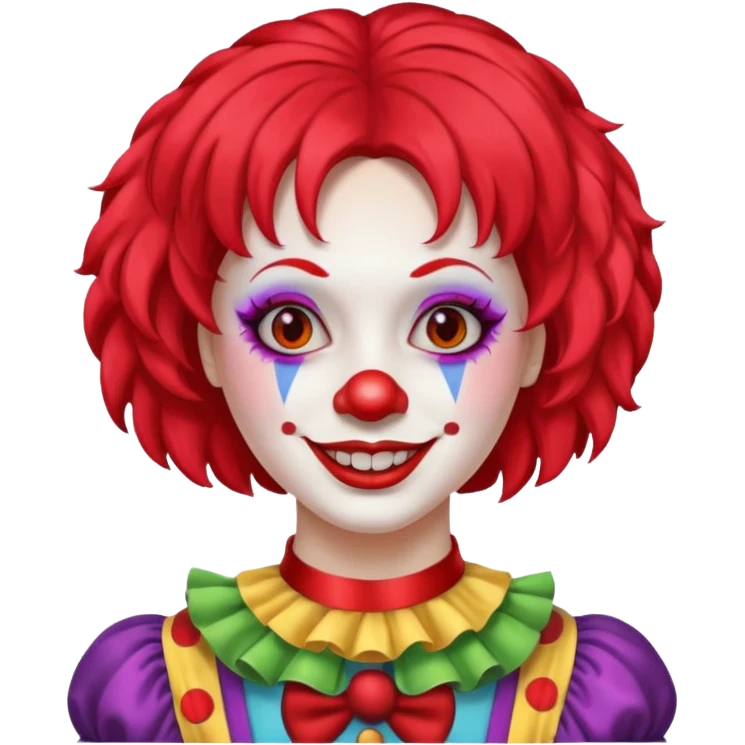 woman clown emoji