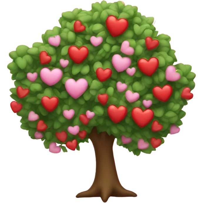 Valentine tree emoji