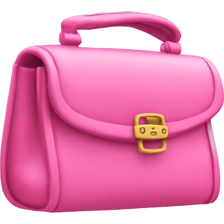 pink channel flap purse emoji