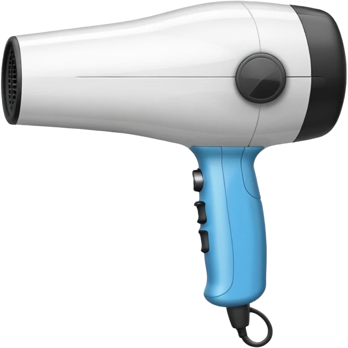 blow dryer, simple, no text emoji