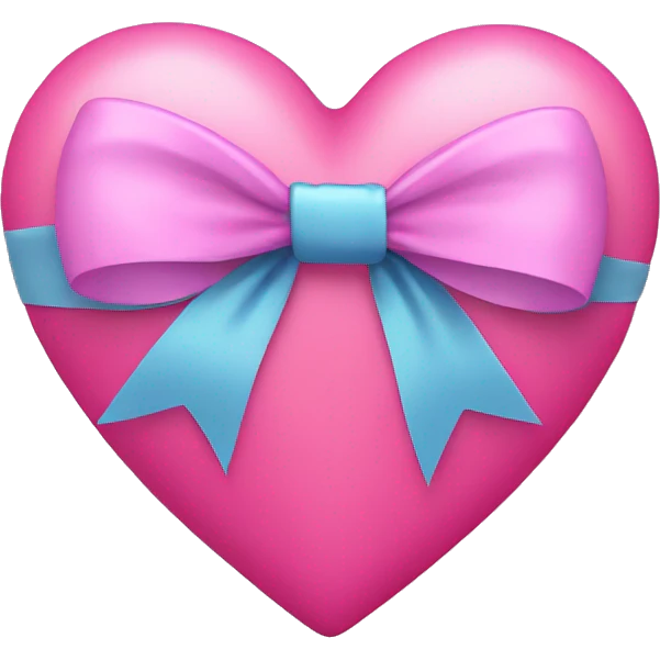 pink heart with bow emoji