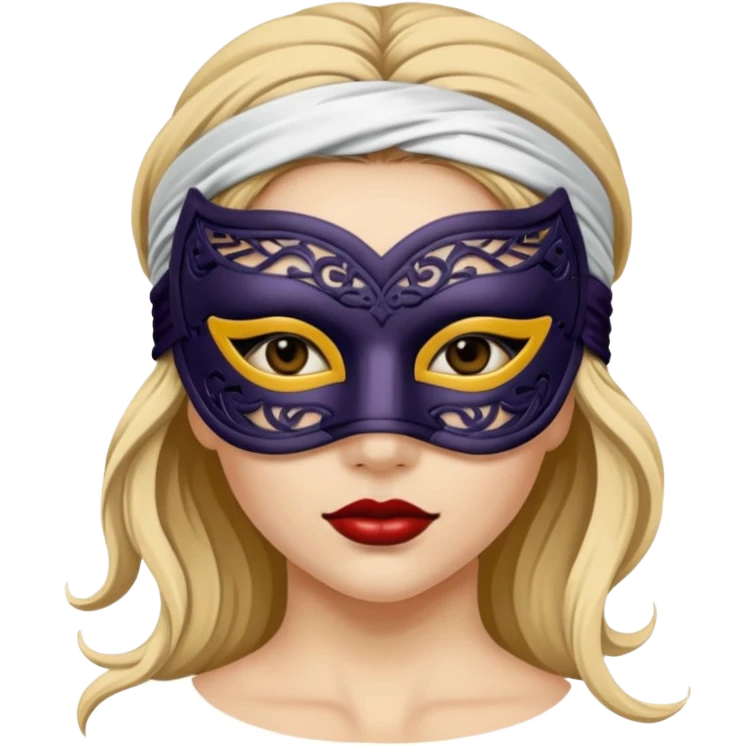 blindfolded masked woman emoji