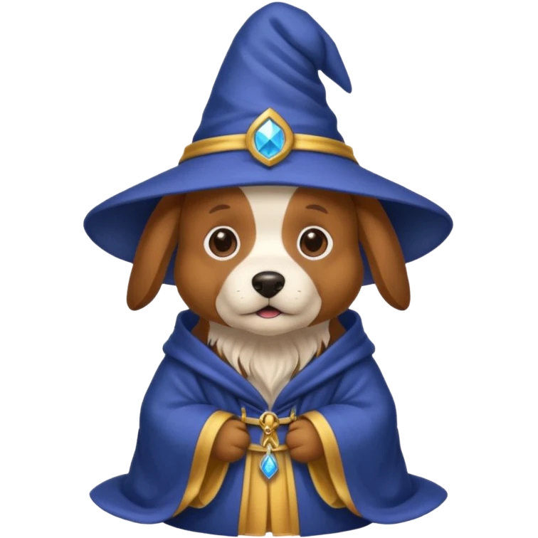 Dog wizard emoji