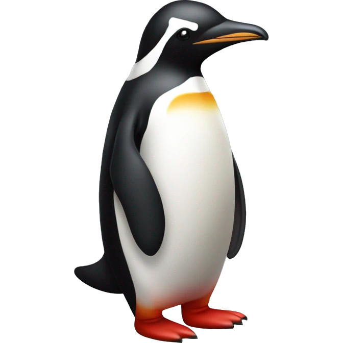 red upright standing pinguin emoji