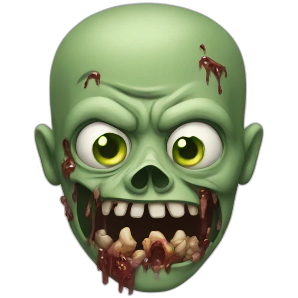 disgusting zombie emoji