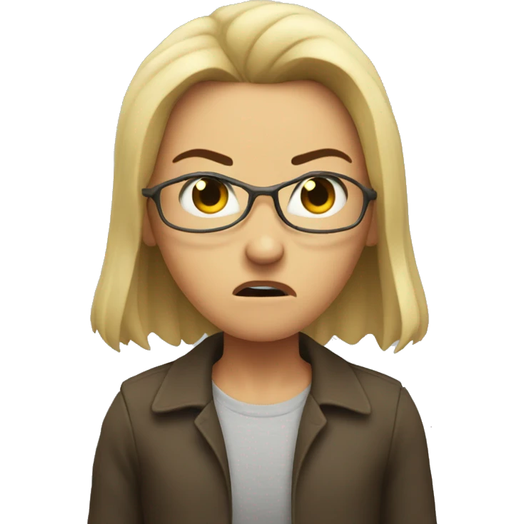 Angry eve emoji