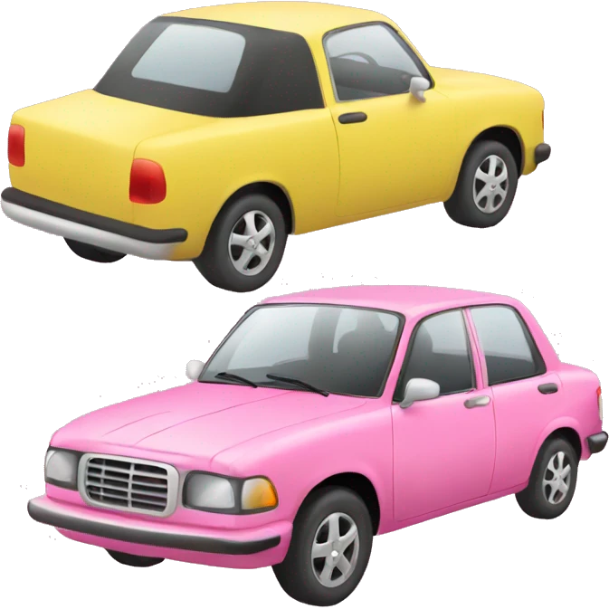 Pink car emoji
