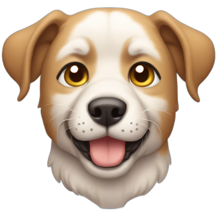 Perro con orejas de gato llorando emoji
